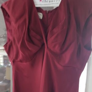 Jones New York Red Satin Feel Dress 14W